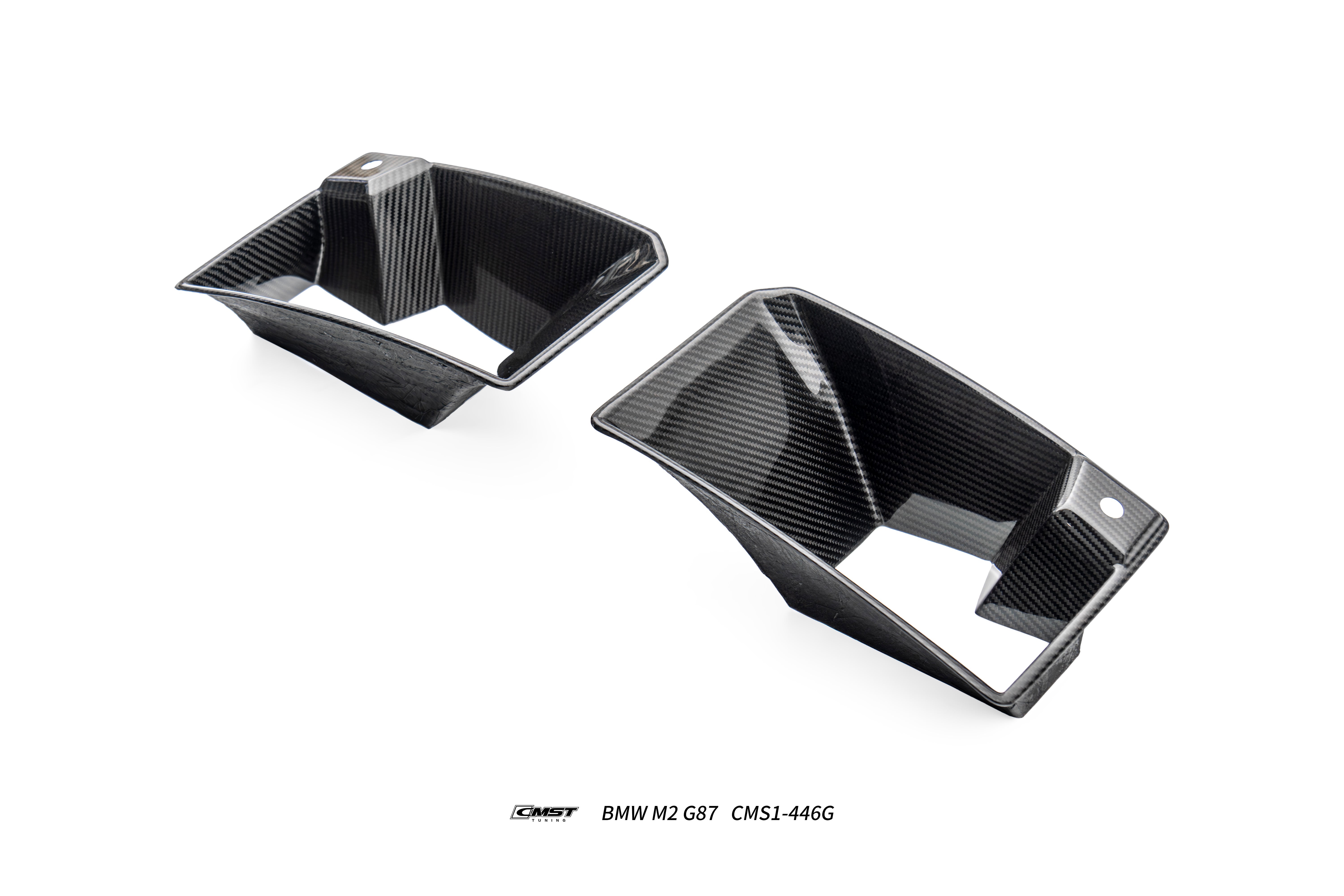 BMW M2CS M2 G87 2023-ON with Aftermarket Parts - Front Side Intake Vent Replacement Trim Dry Pre-preg Carbon Fiber / FRP from CMST Tuning