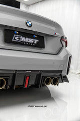 BMW M2CS M2 G87 2023-ON with Aftermarket Parts - V2 Style Rear Diffuser Dry Pre-preg Carbon Fiber / FRP from CMST Tuning