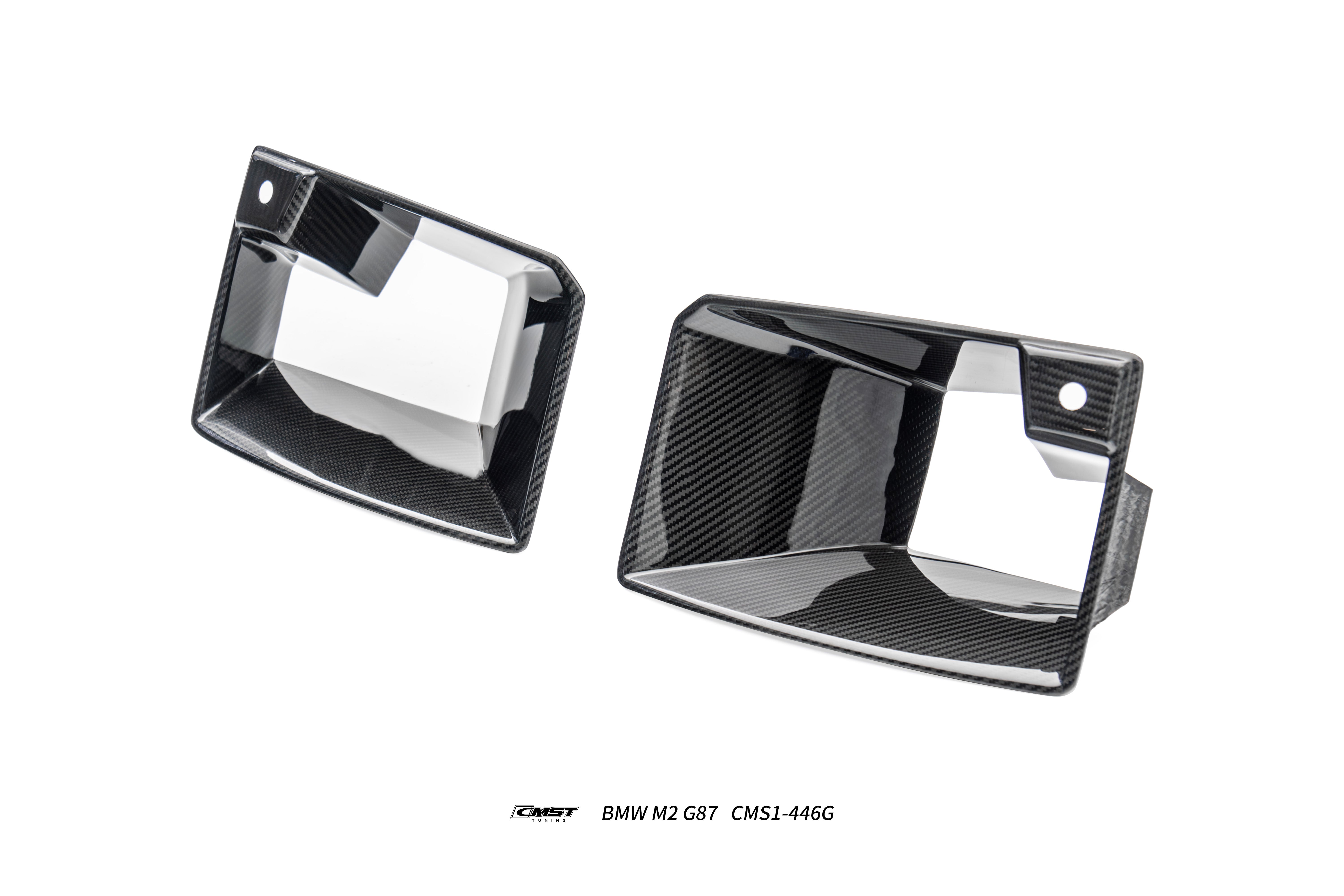 BMW M2CS M2 G87 2023-ON with Aftermarket Parts - Front Side Intake Vent Replacement Trim Dry Pre-preg Carbon Fiber / FRP from CMST Tuning