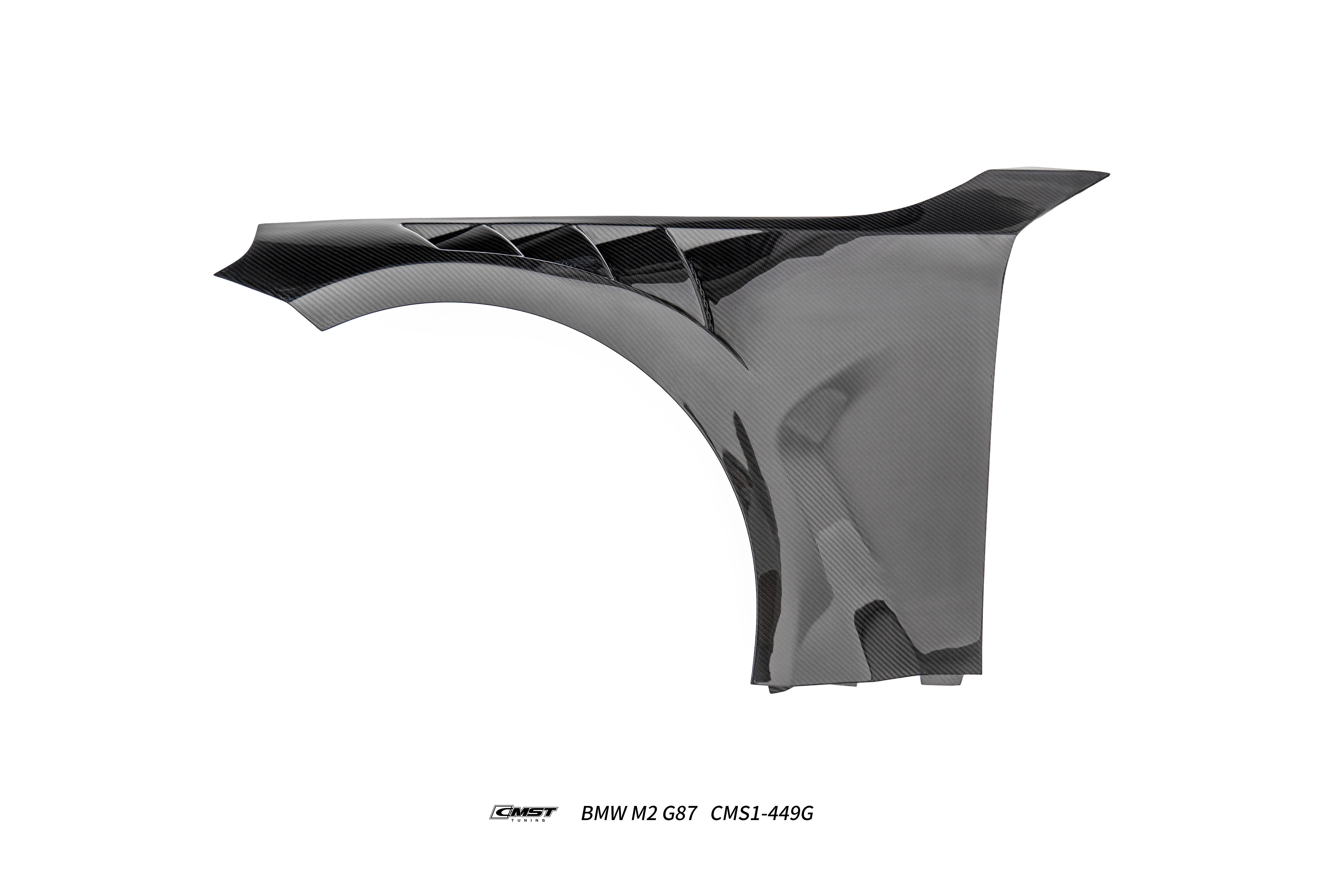 BMW M2CS M2 G87 2023-ON with Aftermarket Parts - V2 Style Front Fenders Dry Pre-preg Carbon Fiber / FRP from CMST Tuning