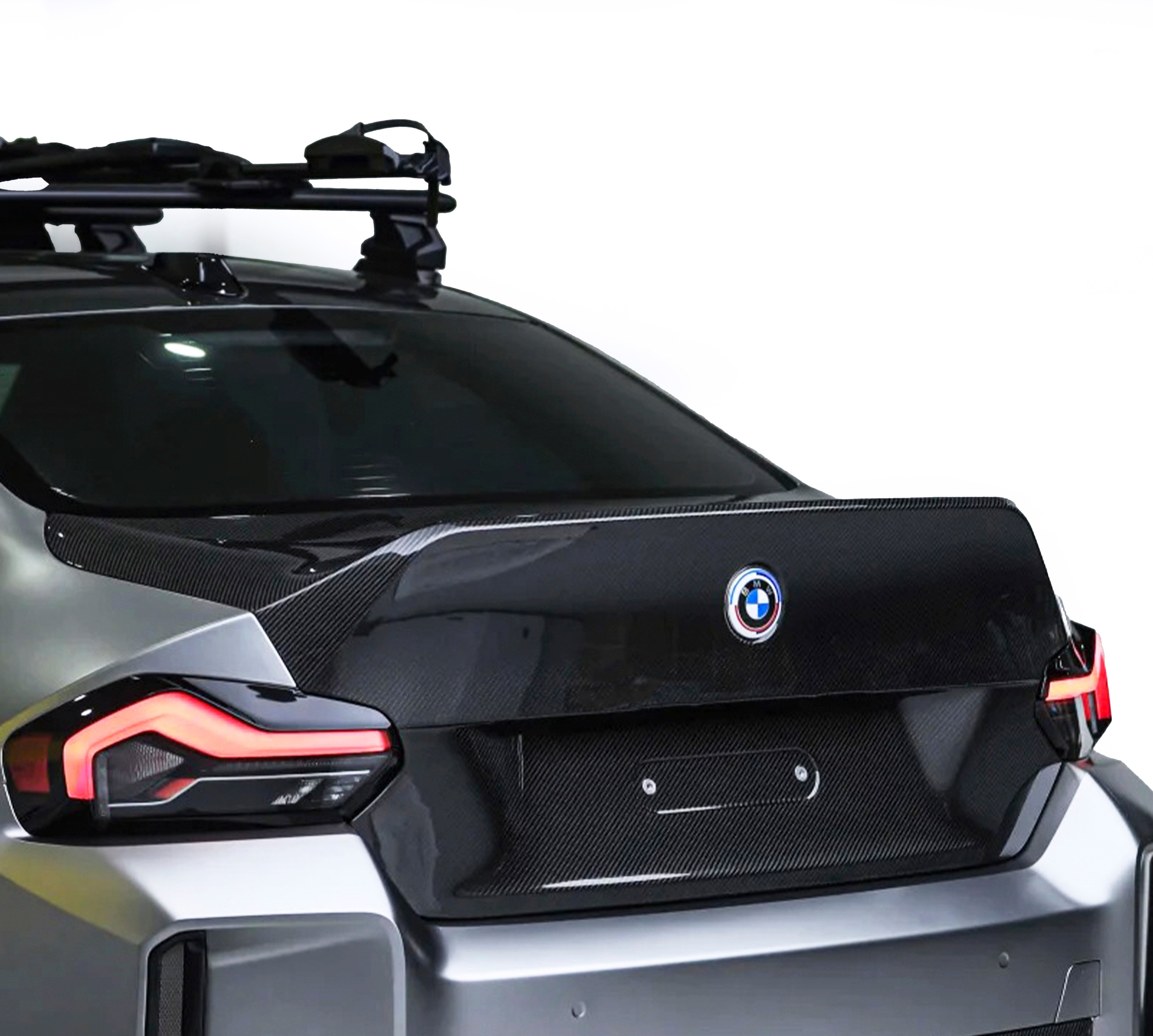 BMW M2CS M2 G87 2023-ON & 2 Series M240i 230i G42 2022-ON with Aftermarket Parts - V3 Style Rear Trunk Dry Pre-preg Carbon Fiber / FRP from CMST Tuning