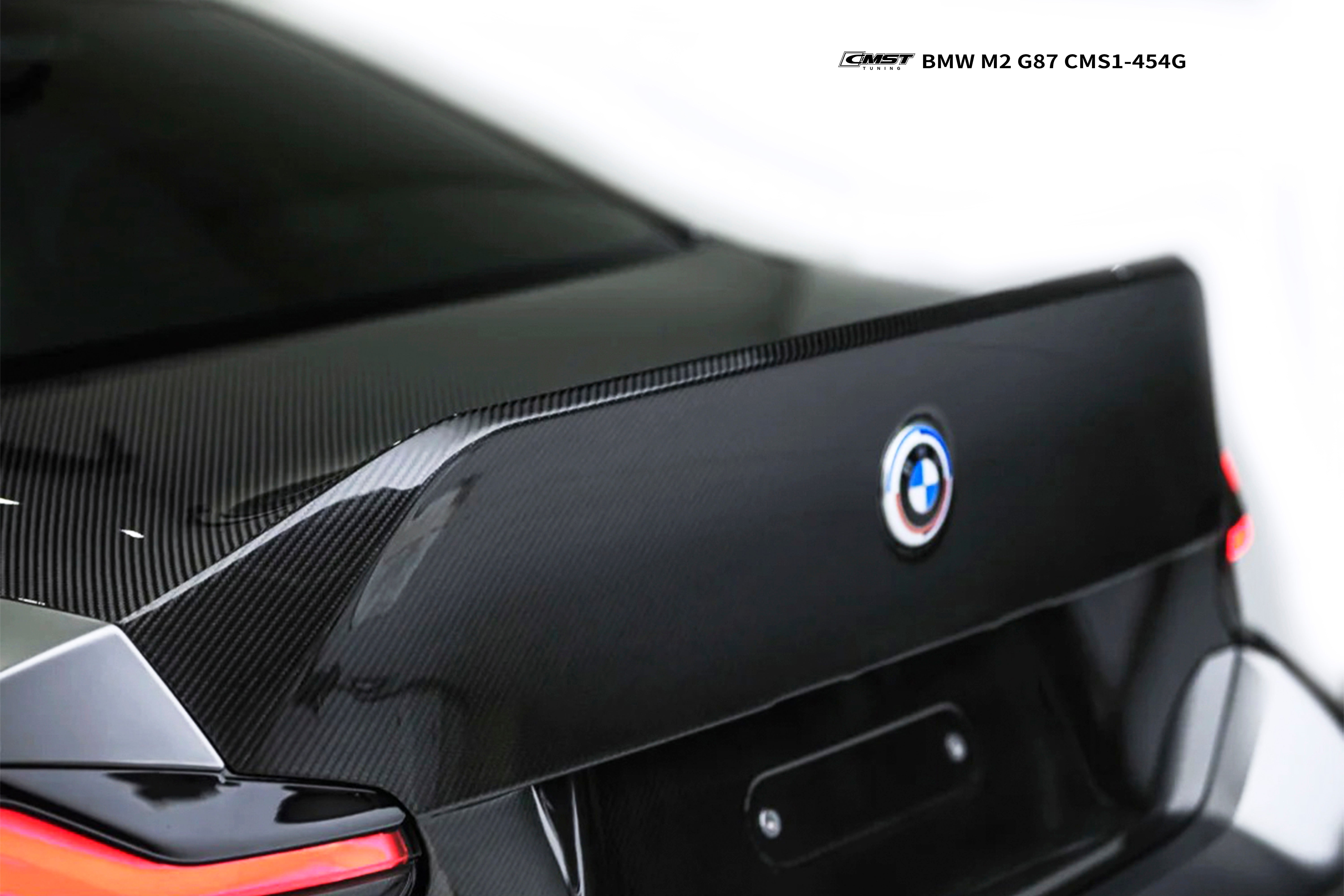 BMW M2CS M2 G87 2023-ON & 2 Series M240i 230i G42 2022-ON with Aftermarket Parts - V3 Style Rear Trunk Dry Pre-preg Carbon Fiber / FRP from CMST Tuning