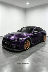 BMW M2CS M2 G87 2023-ON with Aftermarket Parts - V2 Style Side Skirts Dry Pre-preg Carbon Fiber / FRP from CMST Tuning
