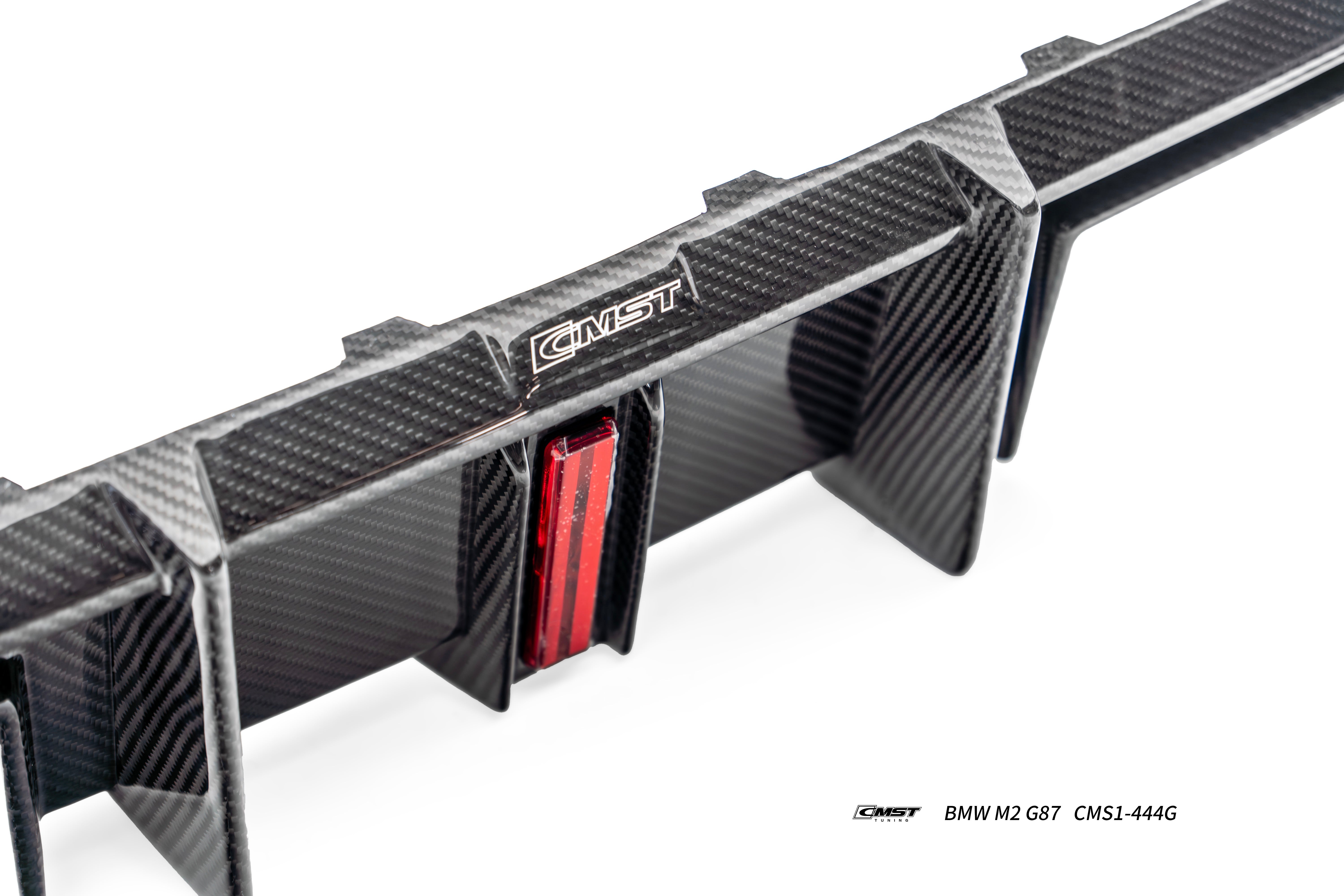 BMW M2CS M2 G87 2023-ON with Aftermarket Parts - V2 Style Rear Diffuser Dry Pre-preg Carbon Fiber / FRP from CMST Tuning