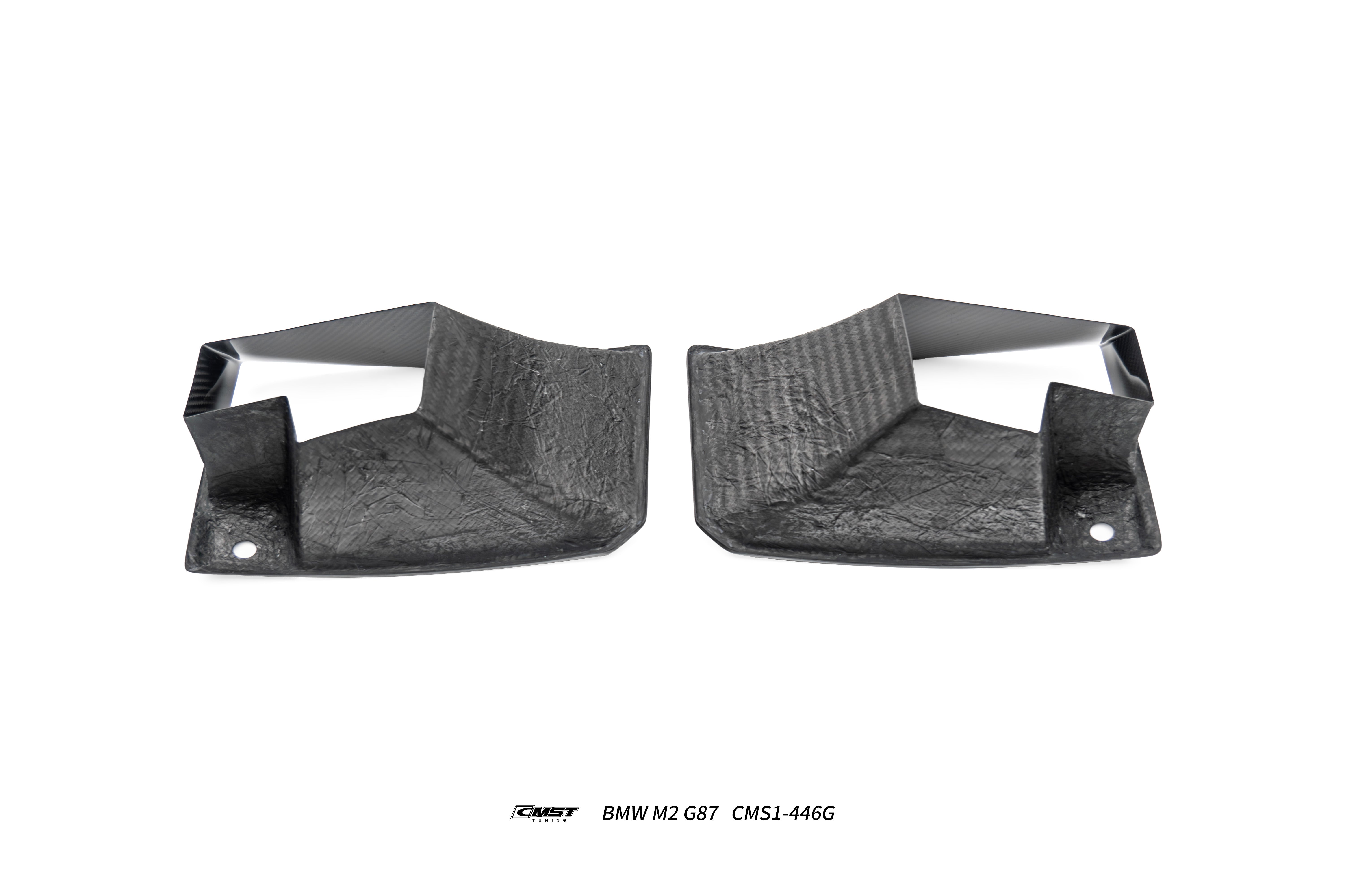 BMW M2CS M2 G87 2023-ON with Aftermarket Parts - Front Side Intake Vent Replacement Trim Dry Pre-preg Carbon Fiber / FRP from CMST Tuning