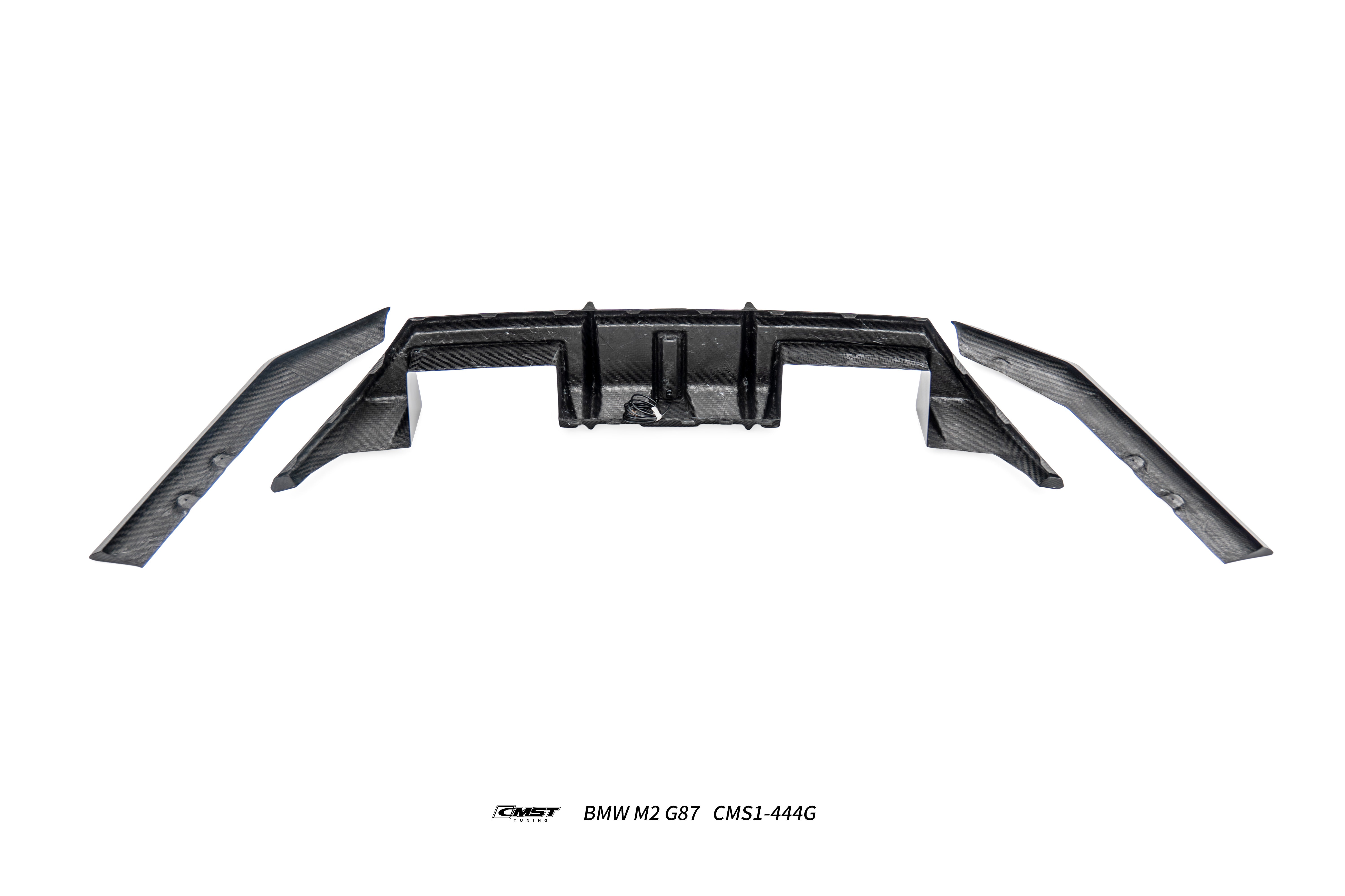 BMW M2CS M2 G87 2023-ON with Aftermarket Parts - V2 Style Rear Diffuser Dry Pre-preg Carbon Fiber / FRP from CMST Tuning
