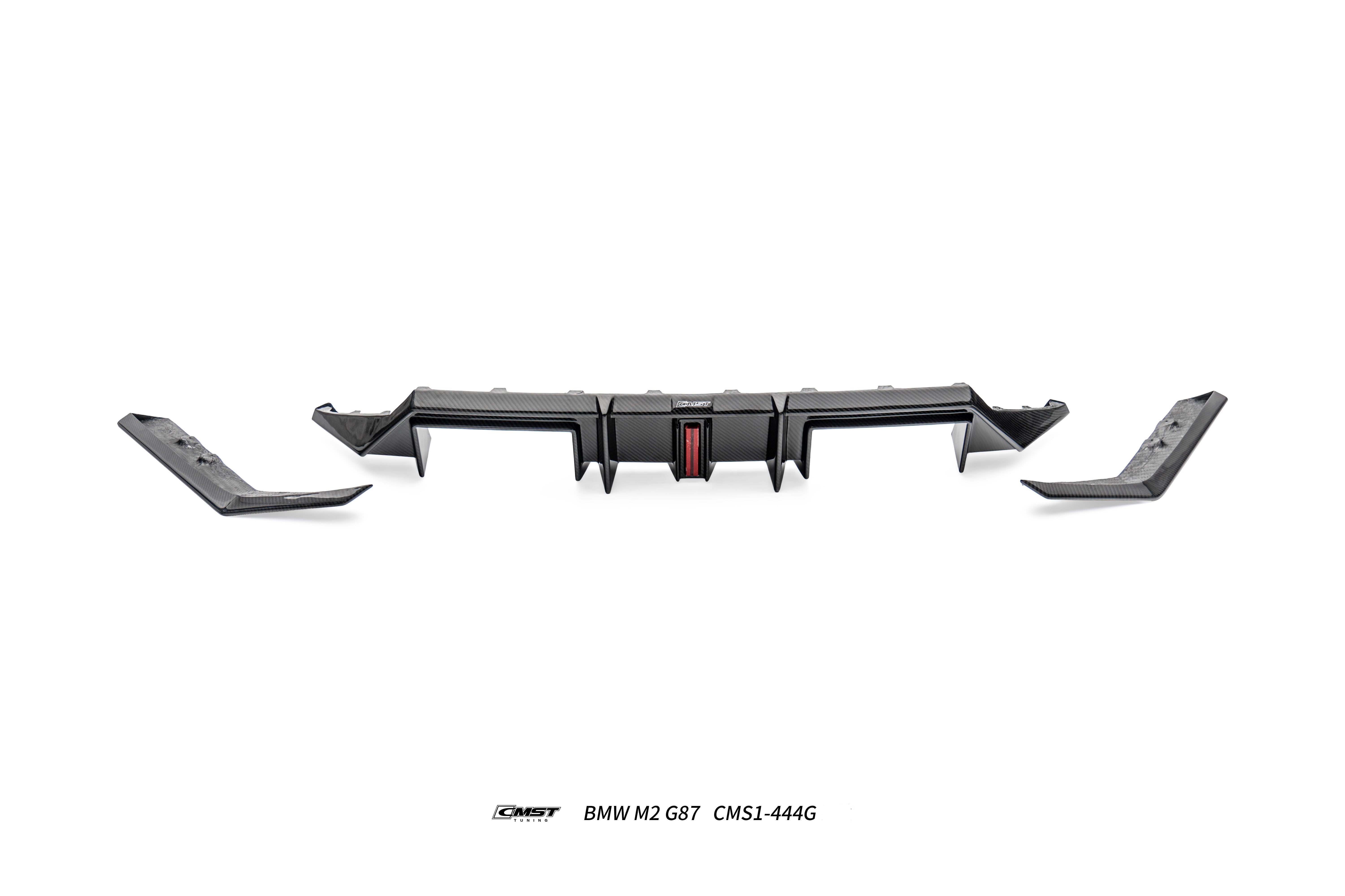 BMW M2CS M2 G87 2023-ON with Aftermarket Parts - V2 Style Rear Diffuser Dry Pre-preg Carbon Fiber / FRP from CMST Tuning
