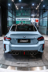 BMW M2CS M2 G87 2023-ON with Aftermarket Parts - V2 Style Rear Diffuser Dry Pre-preg Carbon Fiber / FRP from CMST Tuning