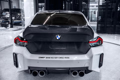 BMW M2CS M2 G87 2023-ON &amp; 2 Series M240i 230i G42 2022-ON with Aftermarket Parts - V2 Style Rear Trunk Dry Pre-preg Carbon Fiber / FRP from CMST Tuning
