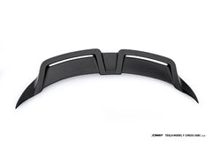 Tesla Model Y Juniper 2026-ON with Aftermarket Parts - V2 Rear Spoiler Carbon Fiber / FRP from CMST Tuning