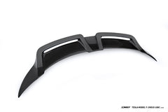 Tesla Model Y Juniper 2026-ON with Aftermarket Parts - V2 Rear Spoiler Carbon Fiber / FRP from CMST Tuning