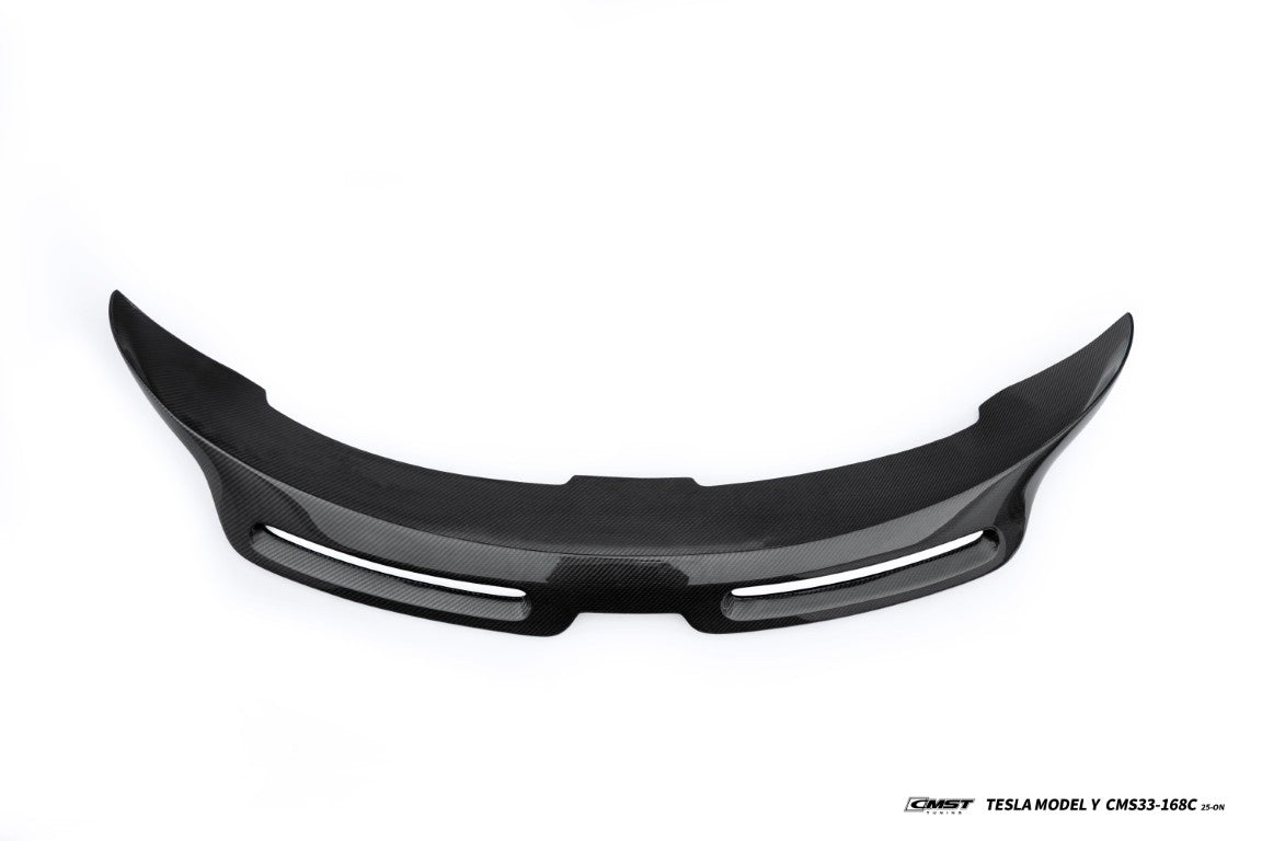 Tesla Model Y Juniper 2026-ON with Aftermarket Parts - V2 Rear Spoiler Carbon Fiber / FRP from CMST Tuning