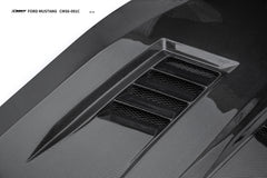 Ford Mustang S650 2.3 Ecoboost 5.0 GT Dark Horse 2024-ON with Aftermarket Parts - V3 Hood Carbon Fiber / FRP from CMST Tuning