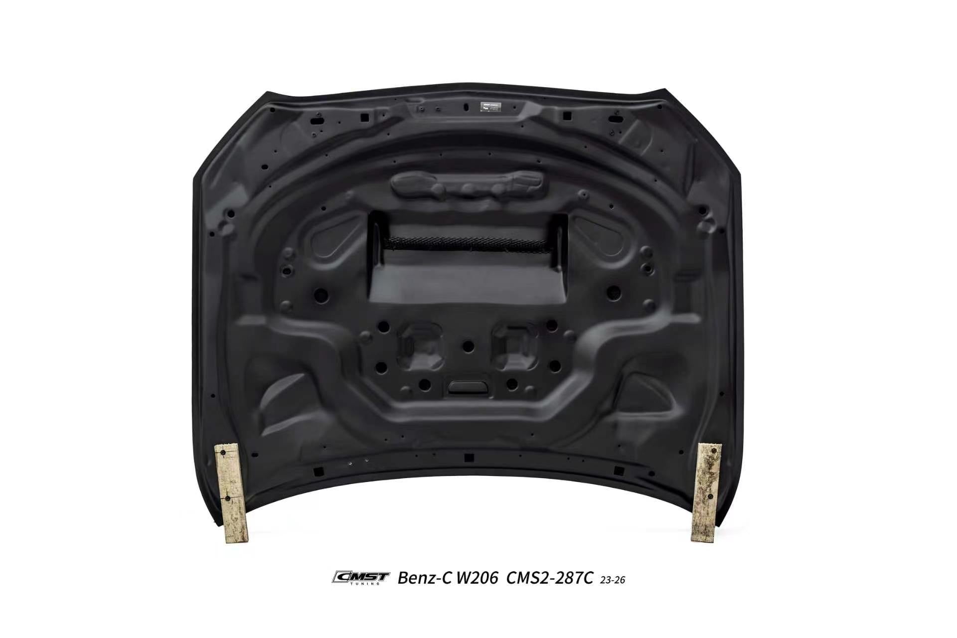 Mercedes Benz C-Class C63S C63 C43 AMG C300 W206 S206 2021-ON with Aftermarket Parts - V3 Hood Carbon Fiber / FRP from CMST Tuning