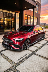 Mercedes Benz C-Class C63S C63 C43 AMG C300 W206 S206 2021-ON with Aftermarket Parts - V3 Hood Carbon Fiber / FRP from CMST Tuning