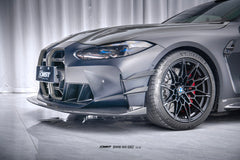 BMW M3CS M3C M3 G80 G81 2021-ON & M4CS M4C M4 G82 G83 2021-ON with Aftermarket Parts - Front Bumper Vent Valences Trim Dry Pre-preg Carbon Fiber / FRP from CMST Tuning