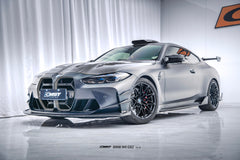 BMW M3CS M3C M3 G80 G81 2021-ON & M4CS M4C M4 G82 G83 2021-ON with Aftermarket Parts - Front Bumper Vent Valences Trim Dry Pre-preg Carbon Fiber / FRP from CMST Tuning