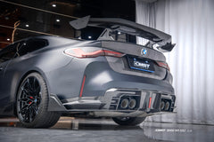 BMW M3CS M3C M3 G80 G81 2021-ON & M4CS M4C M4 G82 G83 2021-ON with Aftermarket Parts - V2 Style Rear Diffuser & Canards Dry Pre-preg Carbon Fiber / FRP from CMST Tuning