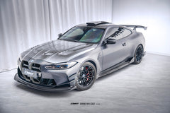 BMW M4CS M4C M4 G82 G83 2021-ON with Aftermarket Parts - V2 Style Side Skirts Dry Pre-preg Carbon Fiber / FRP from CMST Tuning