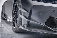 BMW M4CS M4C M4 G82 G83 2021-ON with Aftermarket Parts - V2 Style Side Skirts Dry Pre-preg Carbon Fiber / FRP from CMST Tuning
