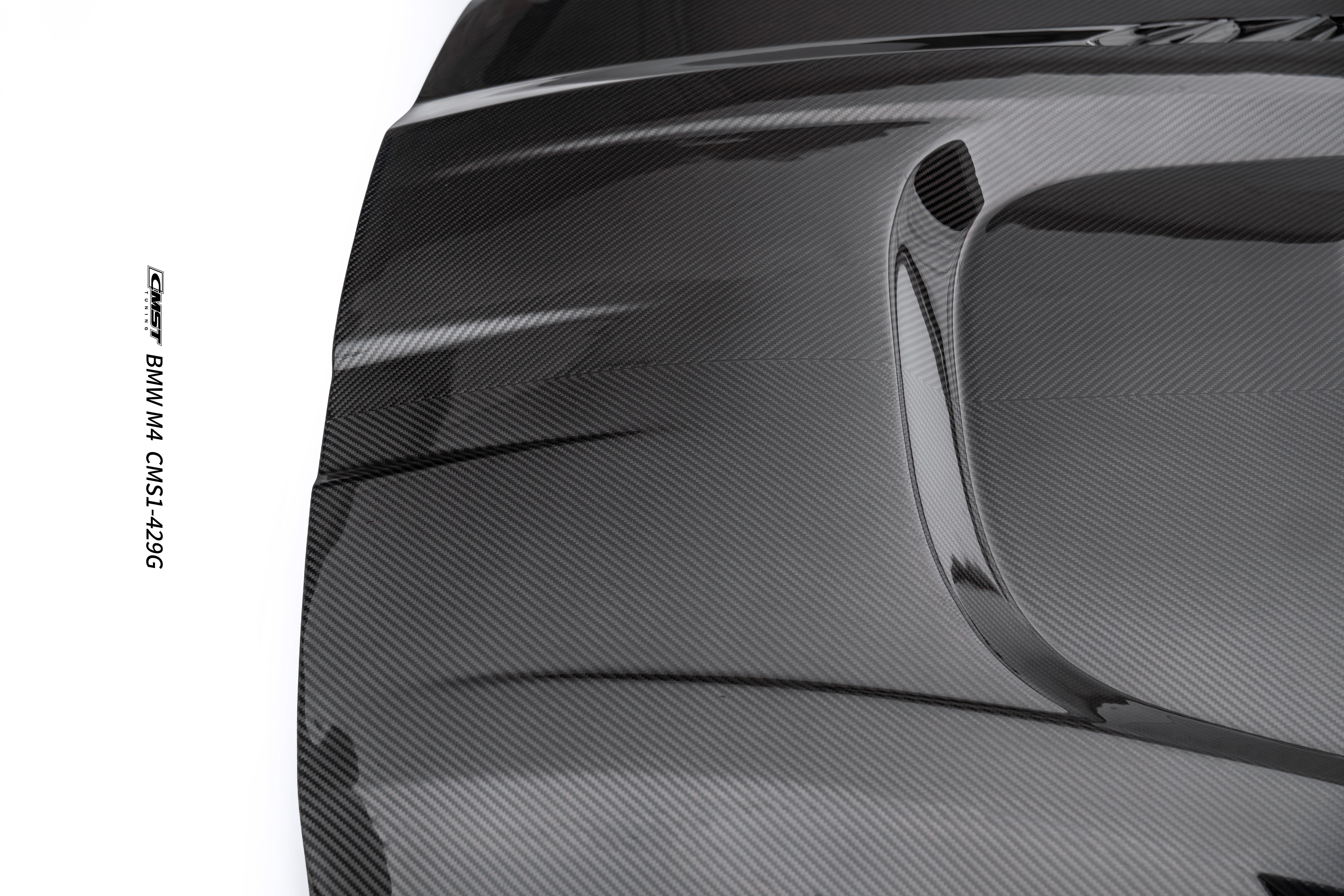 BMW M3CS M3C M3 G80 G81 2021-ON &  M4CS M4C M4 G82 G83 2021-ON with Aftermarket Parts - V4 Style Hood Carbon Fiber / FRP from CMST Tuning
