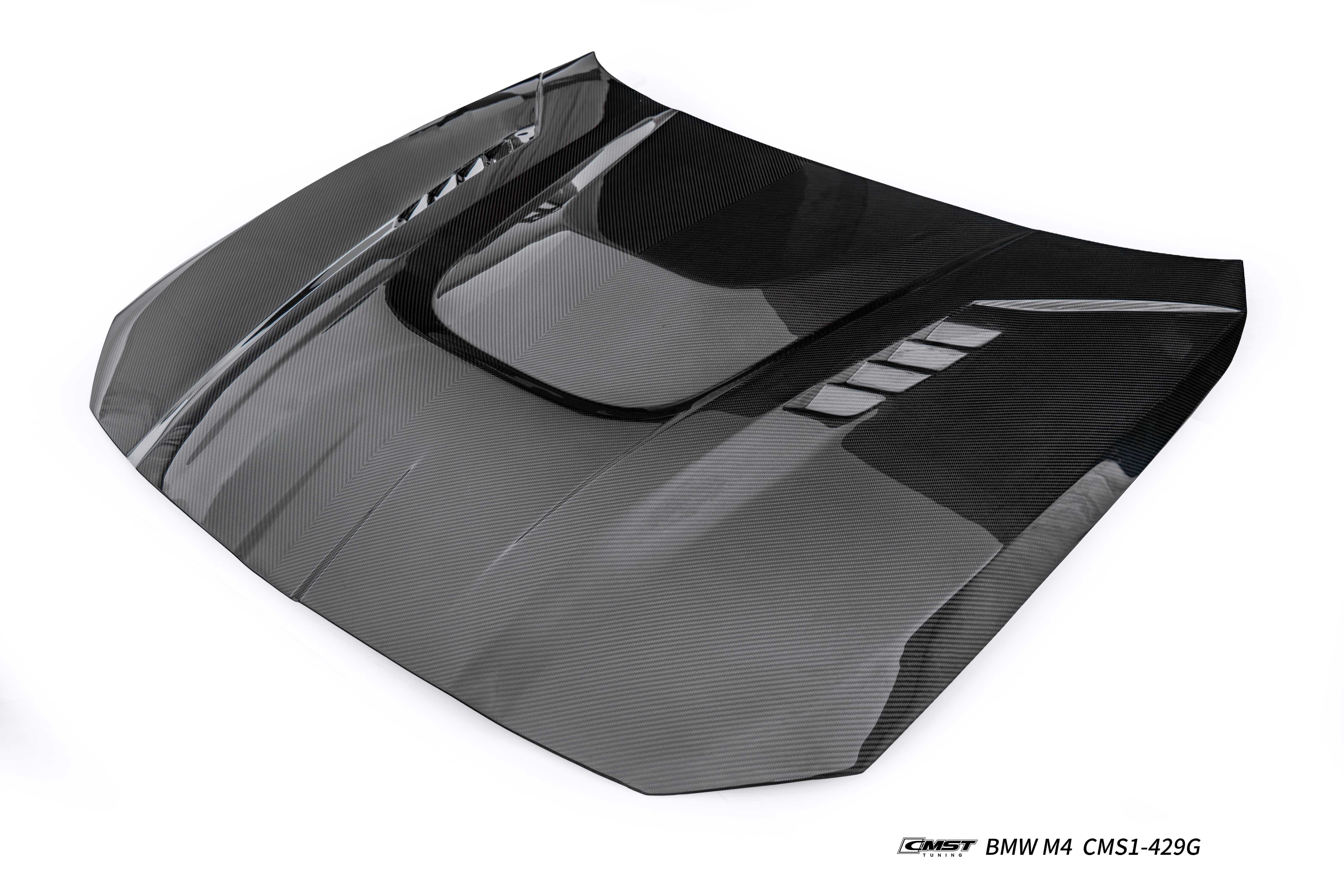 BMW M3CS M3C M3 G80 G81 2021-ON &  M4CS M4C M4 G82 G83 2021-ON with Aftermarket Parts - V4 Style Hood Carbon Fiber / FRP from CMST Tuning