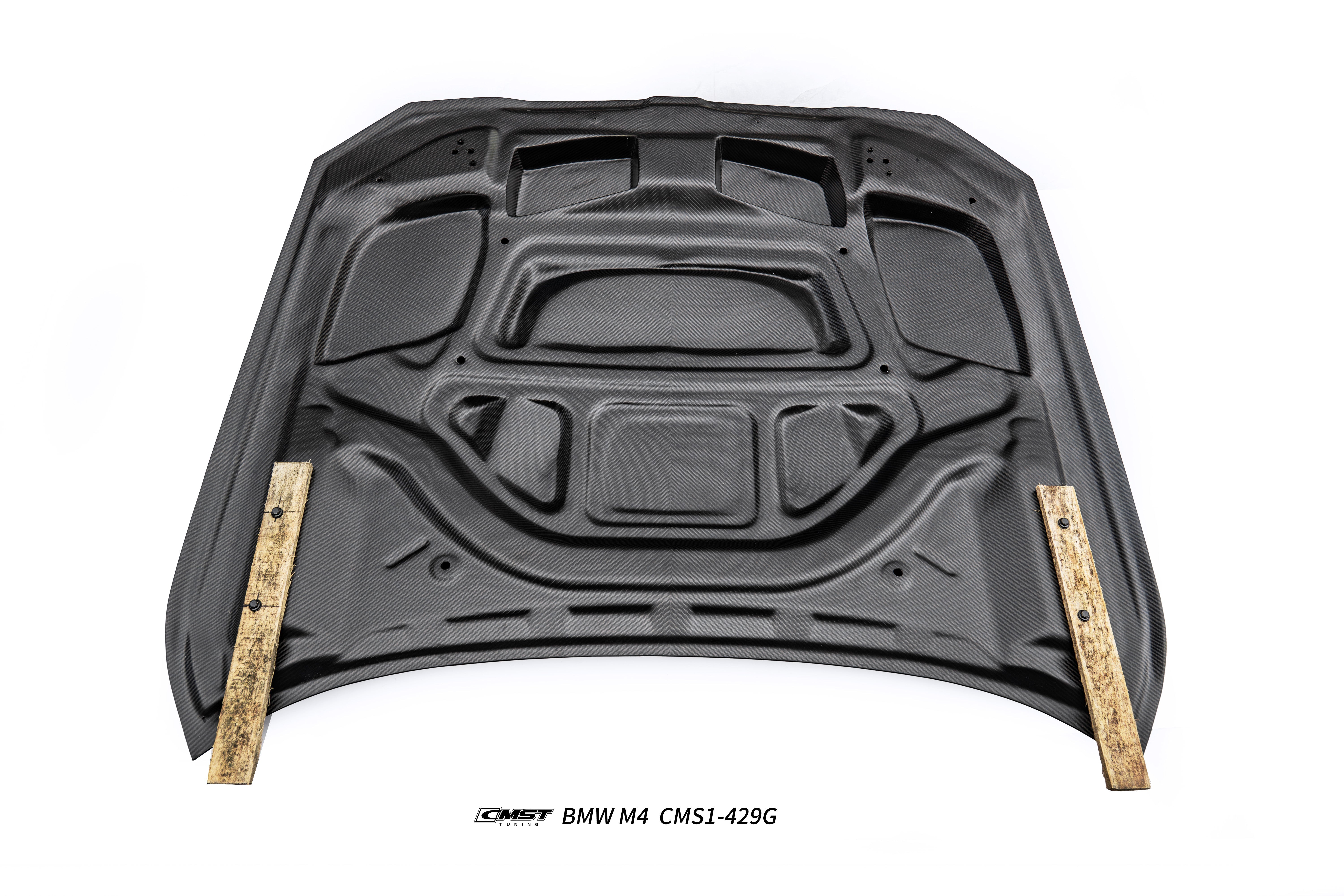 BMW M3CS M3C M3 G80 G81 2021-ON &  M4CS M4C M4 G82 G83 2021-ON with Aftermarket Parts - V4 Style Hood Carbon Fiber / FRP from CMST Tuning