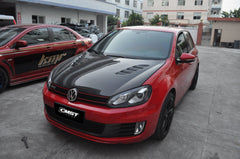 Volkswagen Golf Base GTI R MK6 MK6.5 2010 2011 2012 2013 2014 with Aftermarket Parts - Hood Bonnet Carbon Fiber / FRP from CMST Tuning