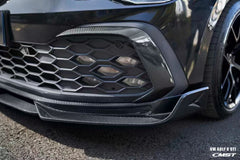 Volkswagen Golf GTI MK8 2022 2023 2024 with Aftermarket Parts - Front Lip Splitter Pre-preg Carbon Fiber / FRP from CMST Tuning
