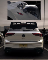 Volkswagen Golf GTI MK8 2022 2023 2024 with Aftermarket Parts - Rear Roof Spoiler Pre-preg Carbon Fiber / FRP from CMST Tuning