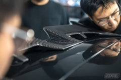 Volkswagen Golf GTI MK8 2022 2023 2024 with Aftermarket Parts - Rear Roof Spoiler Pre-preg Carbon Fiber / FRP from CMST Tuning