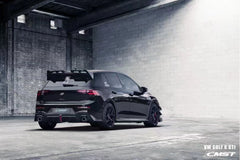Volkswagen Golf R GTI MK8 2022 2023 2024 with Aftermarket Parts - Side Skirts Pre-preg Carbon Fiber / FRP from CMST Tuning