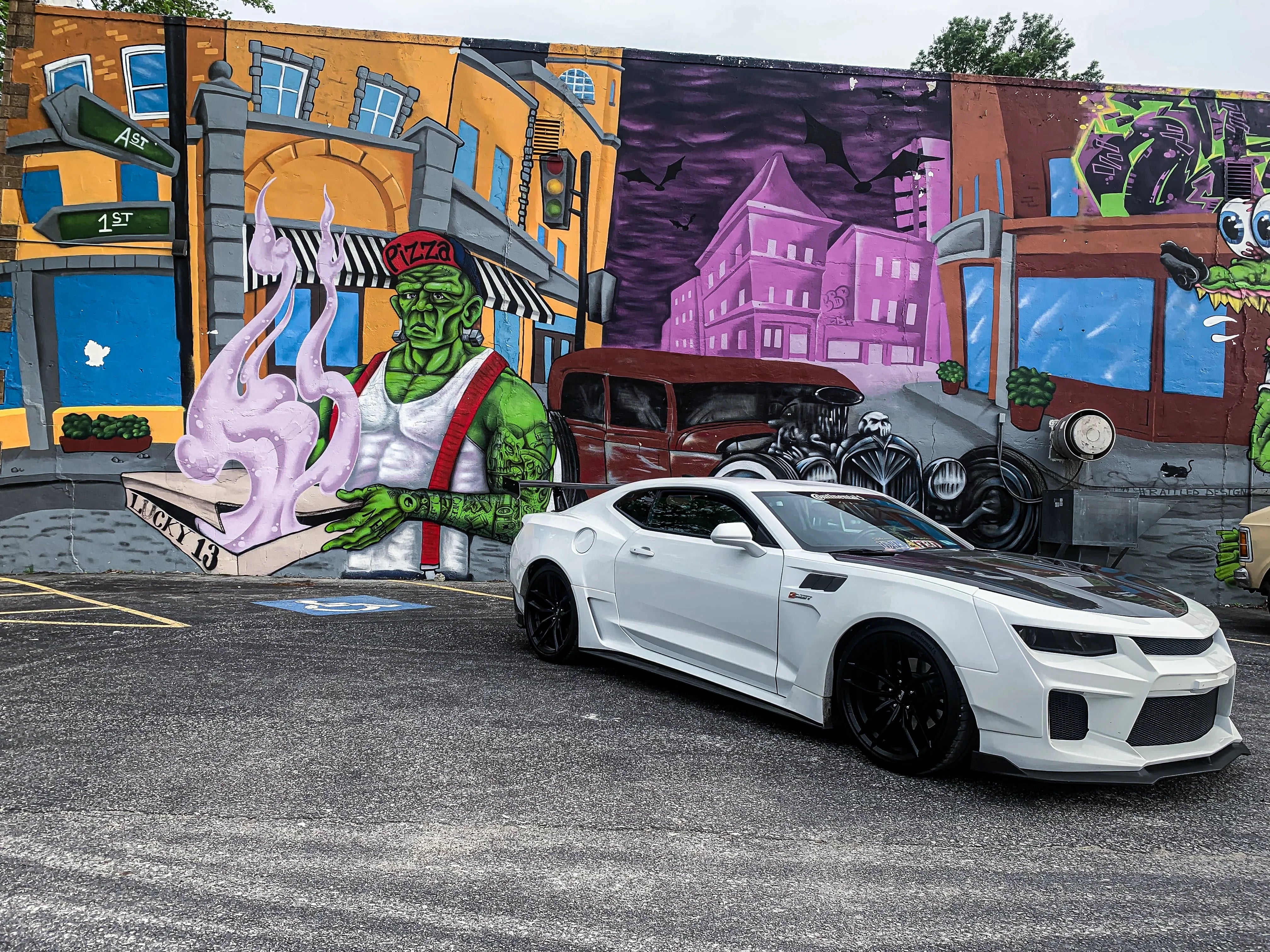 Chevrolet Camaro 6th Gen Z/28 2SS 1SS 3LT 2LT 1LT 2LS 1LS 2015-2024 & Camaro 6th Gen ZL1 2017-2024 with Aftermarket Parts - Widebody Style Front Fenders & Rear Quarter Panel Fender Carbon Fiber / FRP from  CMST Tuning
