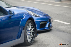 Porsche 991 991.1 911 Carrera Base/S/T 2012 2013 2014 2015 2016 &  991 991.2 911 Carrera Base/S/T 2017 2018 2019 with Aftermarket Parts - Widebody Lower Side Skirts Extensions Carbon Fiber / FRP from CMST Tuning