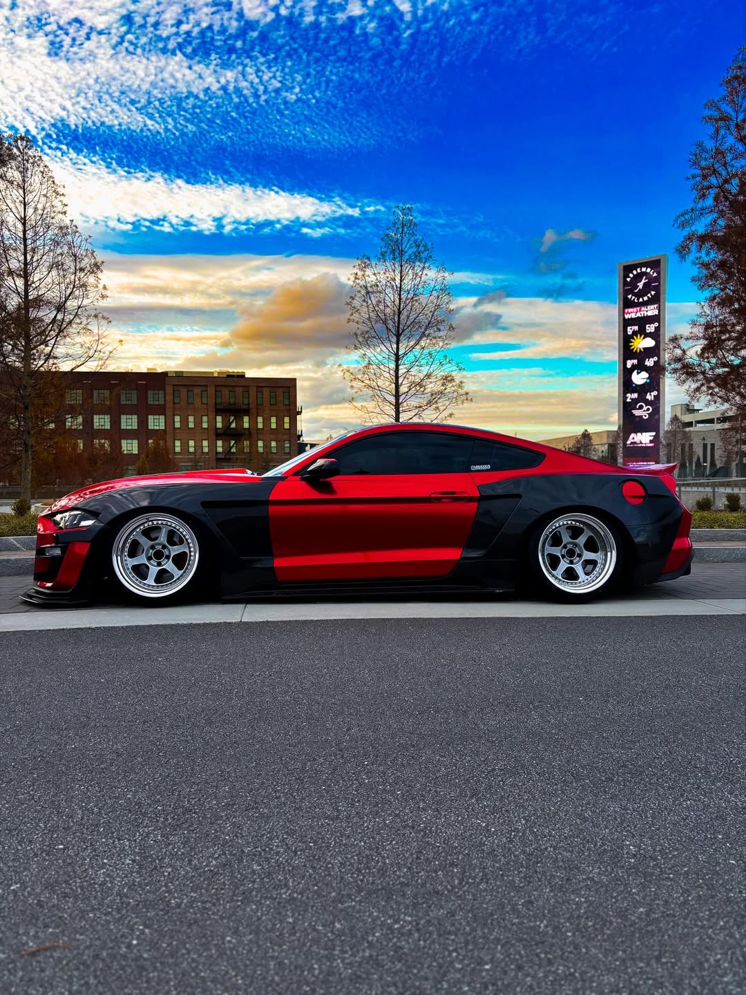 Ford Mustang GT 5.0 Mach1 Bullitt Ecoboost 2.3 S550.2 2018-2023 (Designed to be compatible with CMST S550.2 widebody kit. Goes over OEM rocker panel.) with Aftermarket Parts - Widebody Style Side Skirts Carbon Fiber / FRP from CMST Tuning