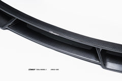 Tesla Model 3 Highland 2024-ON with Aftermarket Parts - V1 Front Lip Carbon Fiber from CMST Tuning