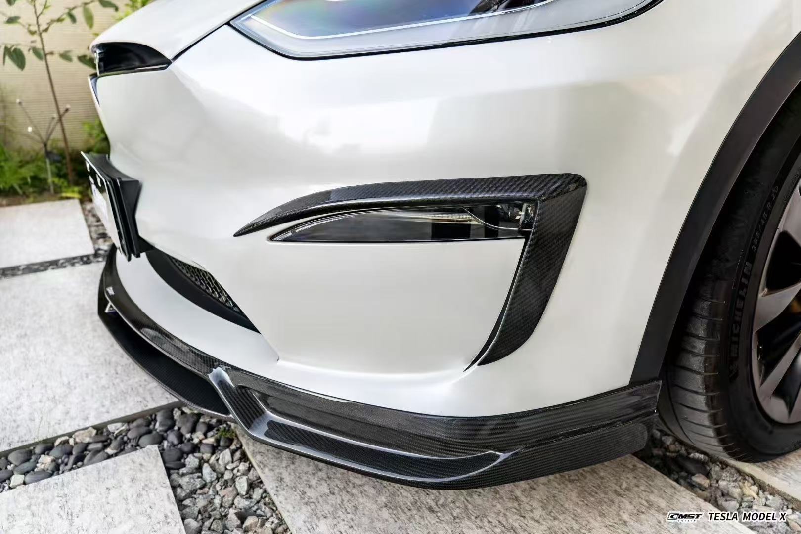 CMST Tuning Carbon Fiber Front Lip for Tesla Model X 2022-ON