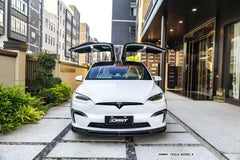 CMST Tuning Carbon Fiber Front Upper Valences for Tesla Model X 2022-ON