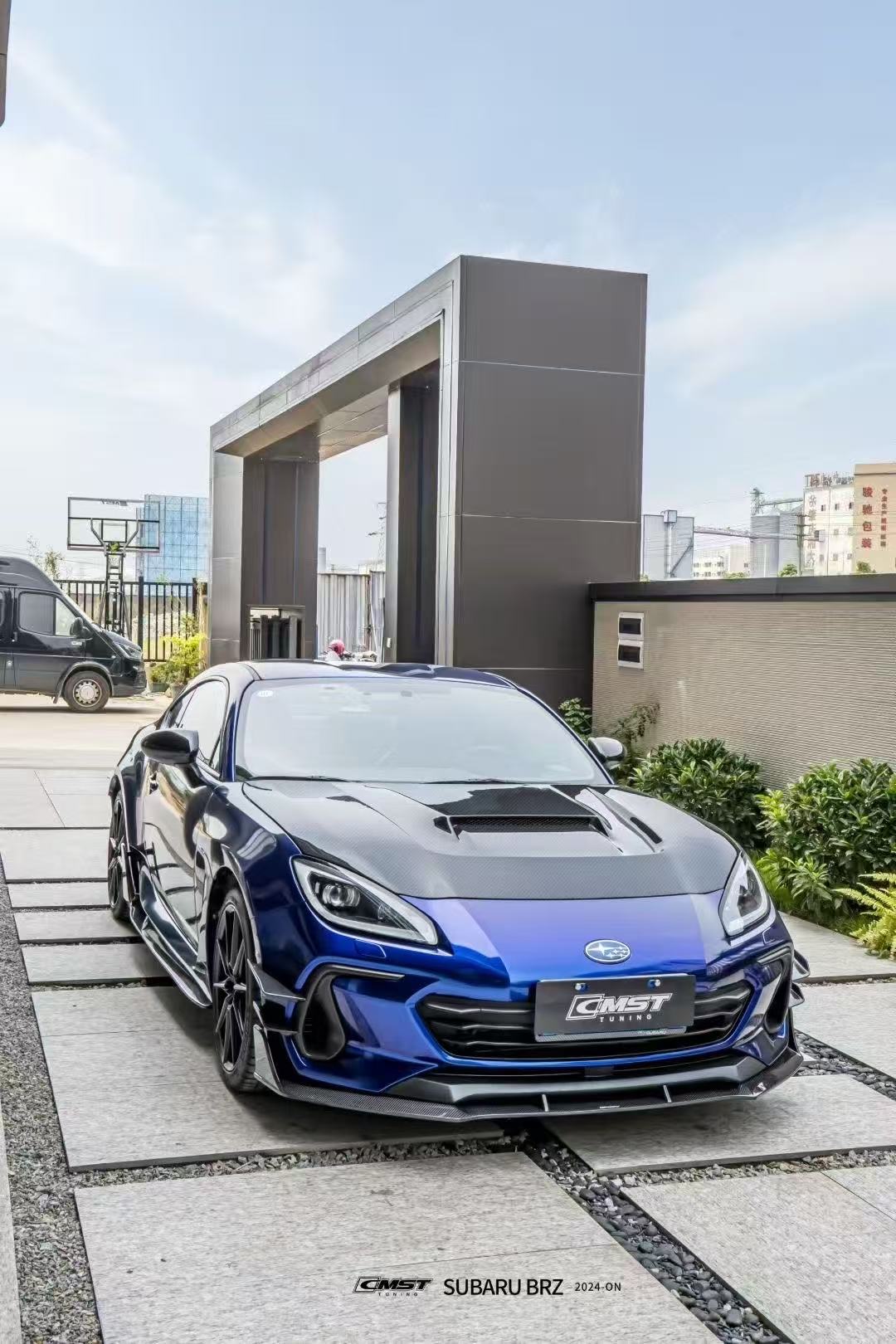 Subaru BRZ ZD8 & Toyota GR86 ZN8 2022 2023 2024 with Aftermarket Parts - V1 Style Side Skirts Carbon Fiber from CMST Tuning