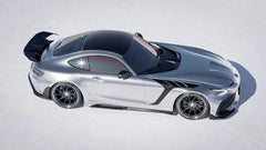 Mercedes Benz AMG GT/GTS C190 (fits both Pre-facelift & facelift) 2015-2021 with Aftermarket Parts - Paragon Style Carbon Fiber & FRP Side Skirts from Robot Craftsman