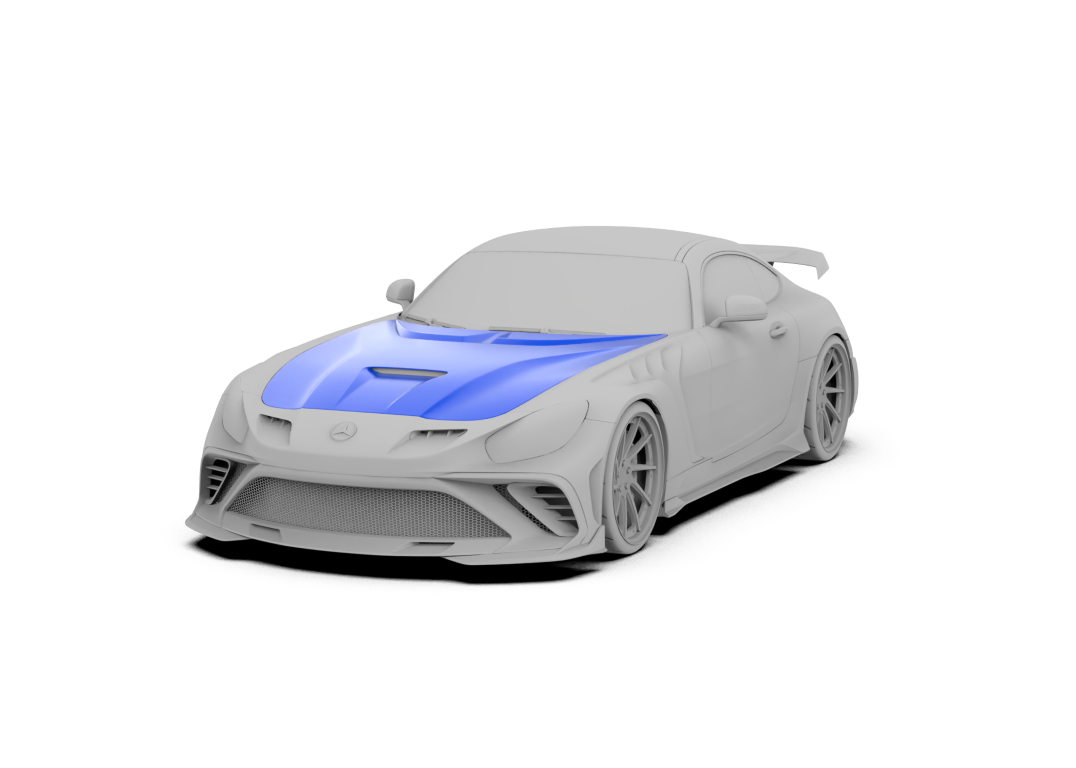 Mercedes Benz AMG GT/GTS C190 (fits both Pre-facelift & facelift) 2015 2016 2017 2018 2020 2021 with Aftermarket Parts - Paragon Style Full Body Kit Package FRP / Carbon Fiber from Robot Craftsman