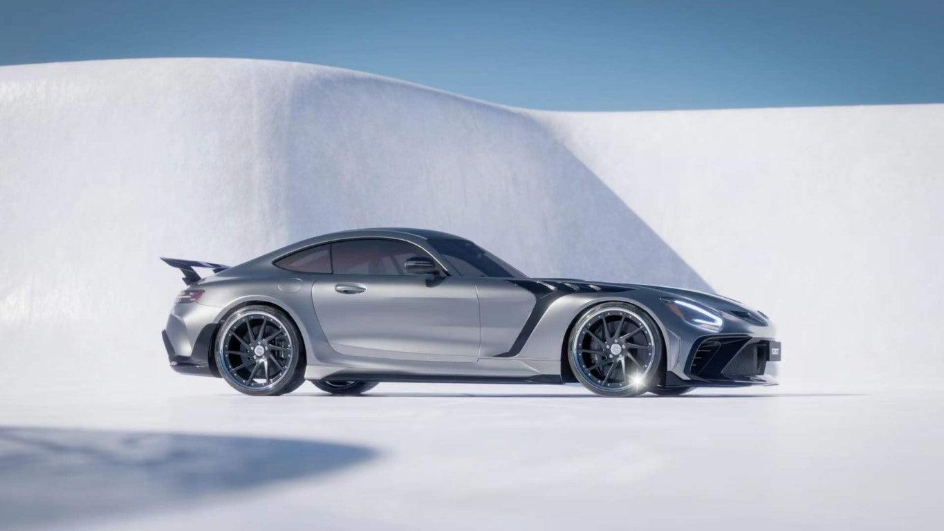 Mercedes Benz AMG GT/GTS C190 (fits both Pre-facelift & facelift) 2015 2016 2017 2018 2019 2020 2021 with Aftermarket Parts - Paragon Side Skirts Carbon Fiber / FRP from Robot Craftsman
