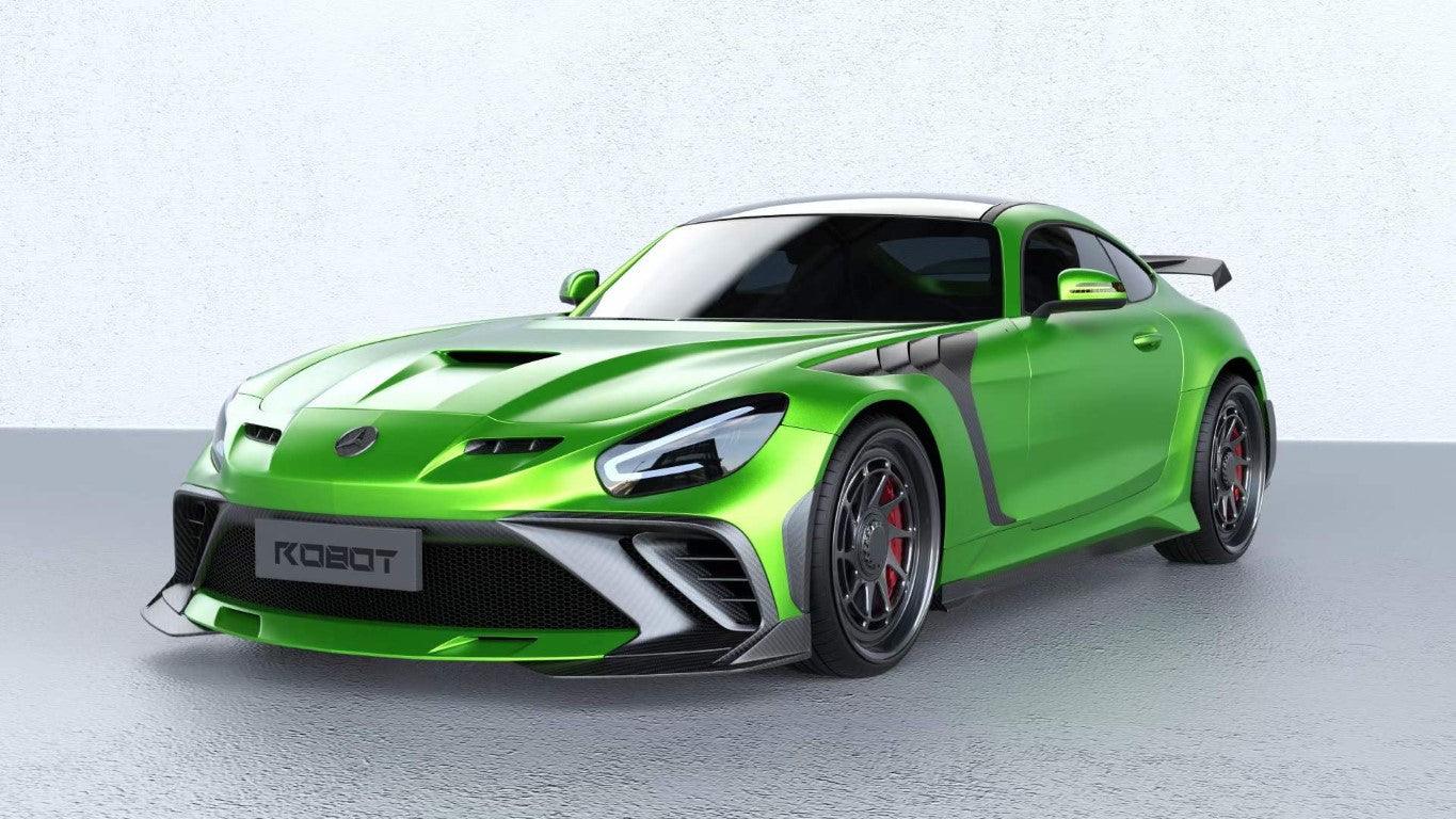 Mercedes Benz AMG GT/GTS C190 (fits both Pre-facelift & facelift) 2015 2016 2017 2018 2019 2020 2021 with Aftermarket Parts - Paragon Side Skirts Carbon Fiber / FRP from Robot Craftsman