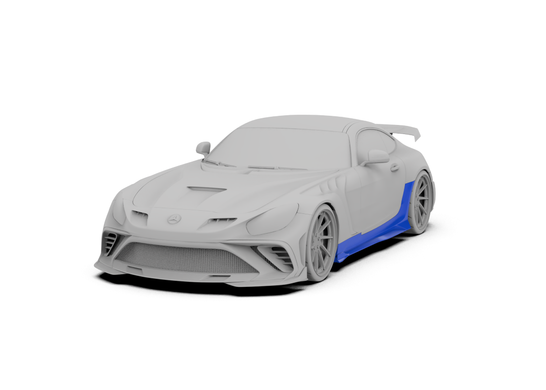 Mercedes Benz AMG GT/GTS C190 (fits both Pre-facelift & facelift) 2015 2016 2017 2018 2020 2021 with Aftermarket Parts - Paragon Style Full Body Kit Package FRP / Carbon Fiber from Robot Craftsman