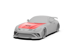 Mercedes Benz AMG GT/GTS/GTC/GTR C190 (fits both Pre-facelift & facelift) 2015 2016 2017 2018 2019 2020 2021 with Aftermarket Parts - Paragon Style Hood Carbon Fiber / FRP from Robot Craftsman