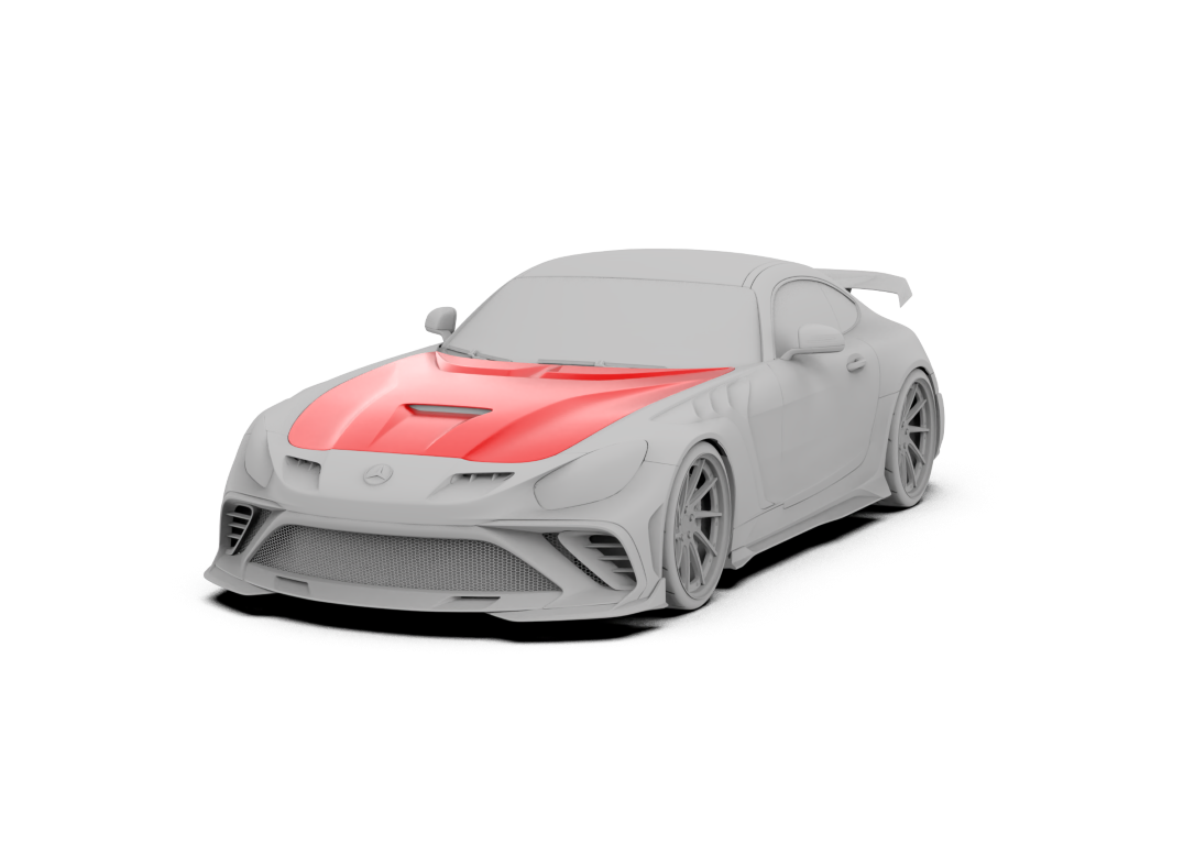 Mercedes Benz AMG GT/GTS C190 (fits both Pre-facelift & facelift) 2015 2016 2017 2018 2020 2021 with Aftermarket Parts - Paragon Style Full Body Kit Package FRP / Carbon Fiber from Robot Craftsman