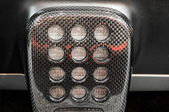 Aero Republic OEM 1:1 Style Rear Fog Lamp Cover for Ferrari 488 GTB & Spider Dry Pre-preg Carbon Fiber