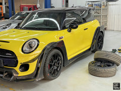 MINI Cooper JCW (John Cooper Works) S Base F56 LCI 2022-ON with Aftermarket Parts - Fog Light Bezel Carbon Fiber/FRP from Geex Village