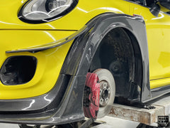 MINI Cooper JCW (John Cooper Works) S Base F56 LCI 2022-ON with Aftermarket Parts - Fog Light Bezel Carbon Fiber/FRP from Geex Village