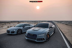 DarwinPro Clearview Glass Transparent Hood Bonnet for Audi A7 S7 RS7 C7 C7.5 Carbon Fiber/FRP 2012-2018